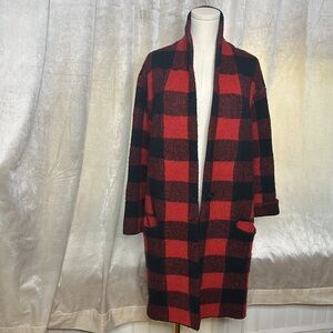 Dex Buffalo Plaid Shacket Jacket Sweater Cardigan Sz S